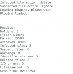 Resultado del análisis Bitdefender