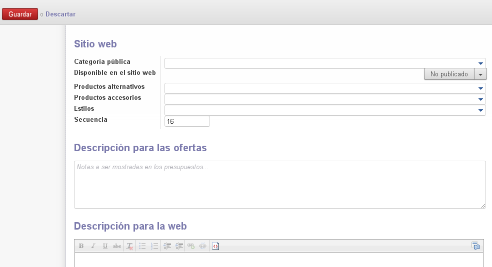 website_description formulario produto odoo 8